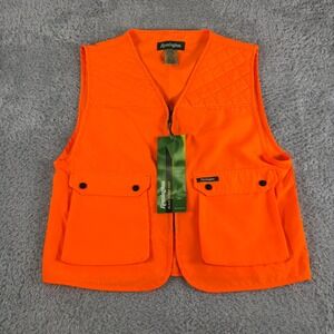 NWT Remington Mens Blaze Orange Hunting Cover Vest High Vis Cargo Pockets S/M